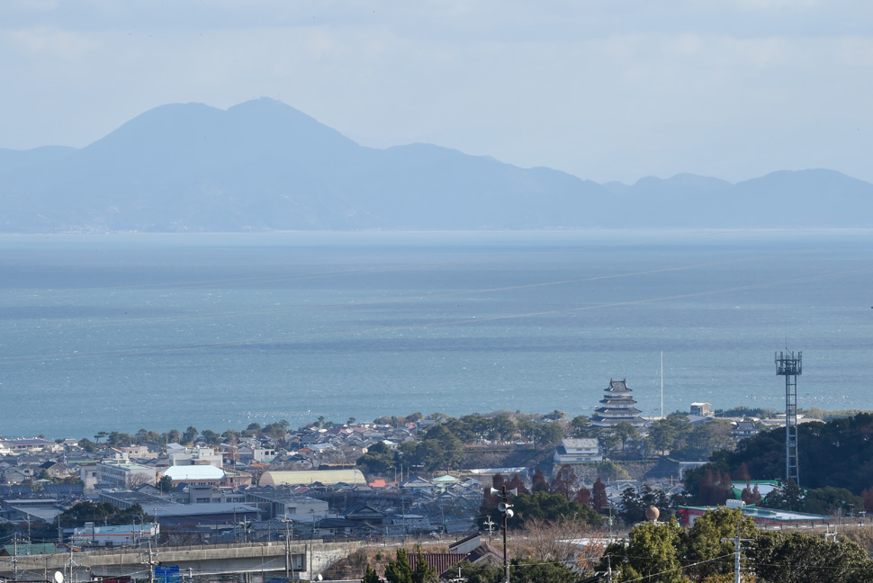 島原市街地俯瞰（下折橋から） (2)