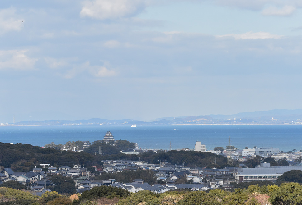島原市街地俯瞰(仁田団地第二公園から) (1)
