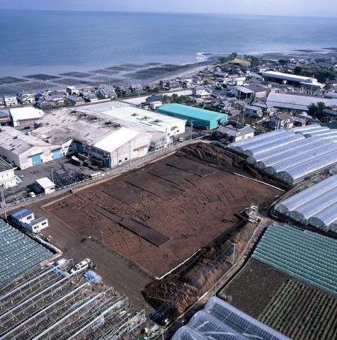 小原下遺跡空撮 小原下遺跡空撮